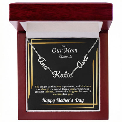 To Our Mom: Personalized Kid's Names | Mother's Day Version