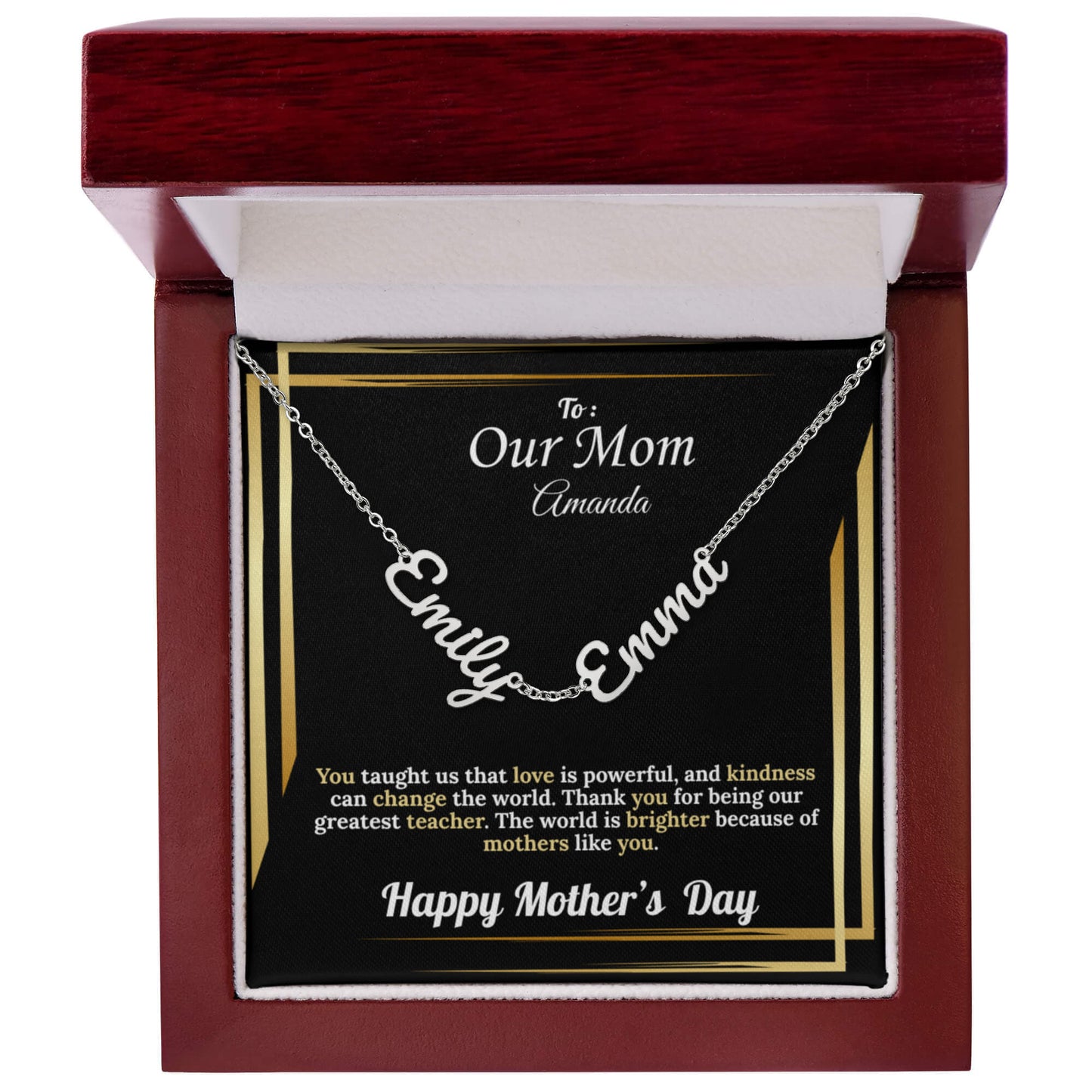 To Our Mom: Personalized Kid's Names | Mother's Day Version