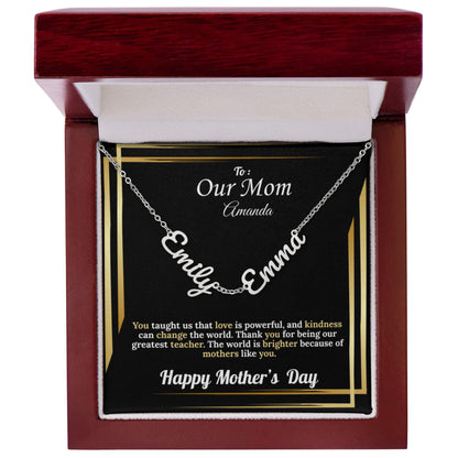 To Our Mom: Personalized Kid's Names | Mother's Day Version
