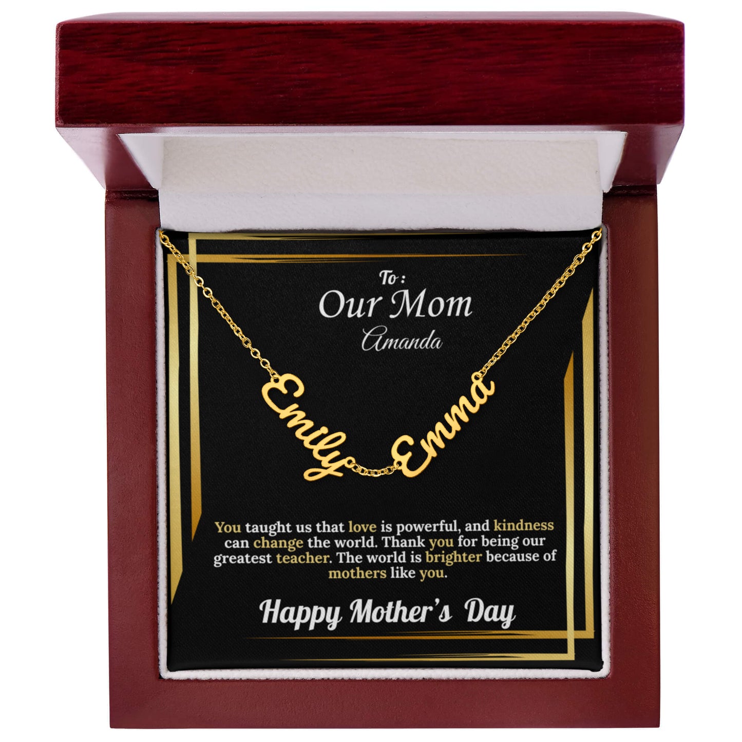 To Our Mom: Personalized Kid's Names | Mother's Day Version
