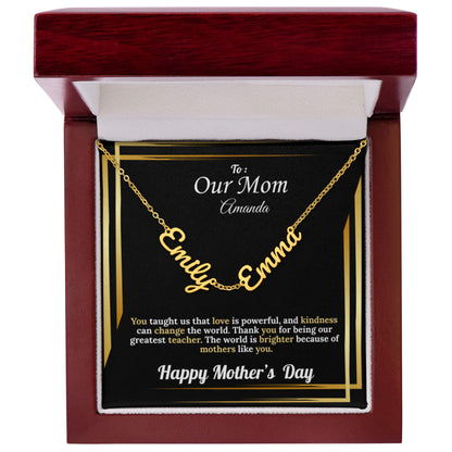 To Our Mom: Personalized Kid's Names | Mother's Day Version