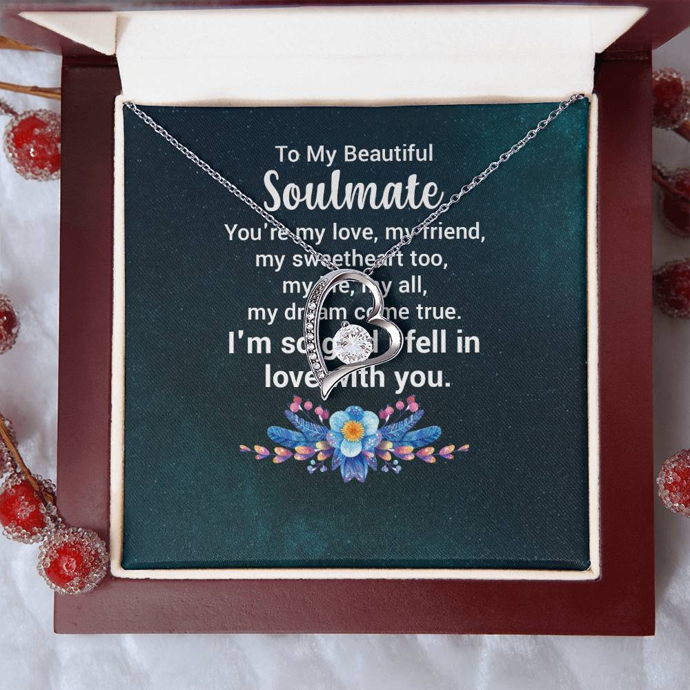 To My Beautiful Soulmate  - Forever Love Necklace