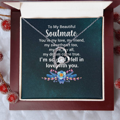 To My Beautiful Soulmate  - Forever Love Necklace