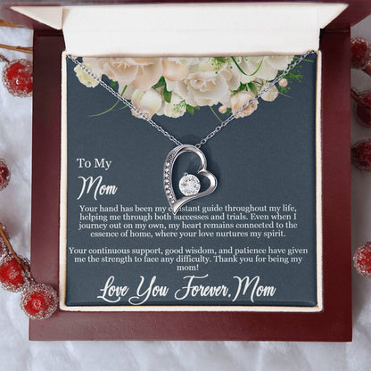 Daughter to Mom -Guiding Love Necklace: Heartfelt Mother's Day Card