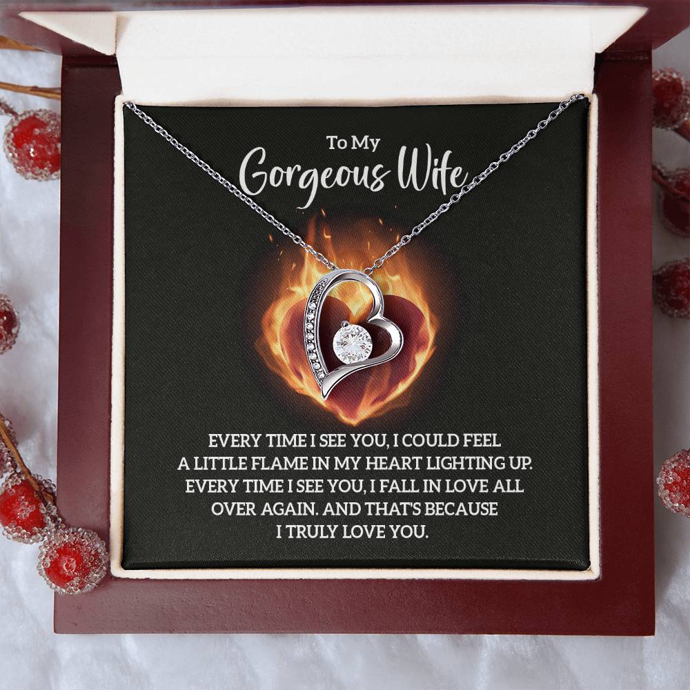 To My Gorgeous Wife - Forever Love Necklace