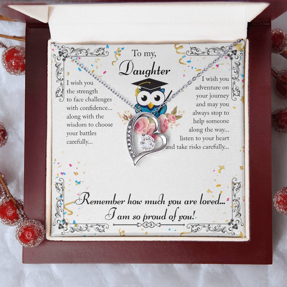 To My Daughter. From Mom - I'm So Proud of You! Necklace