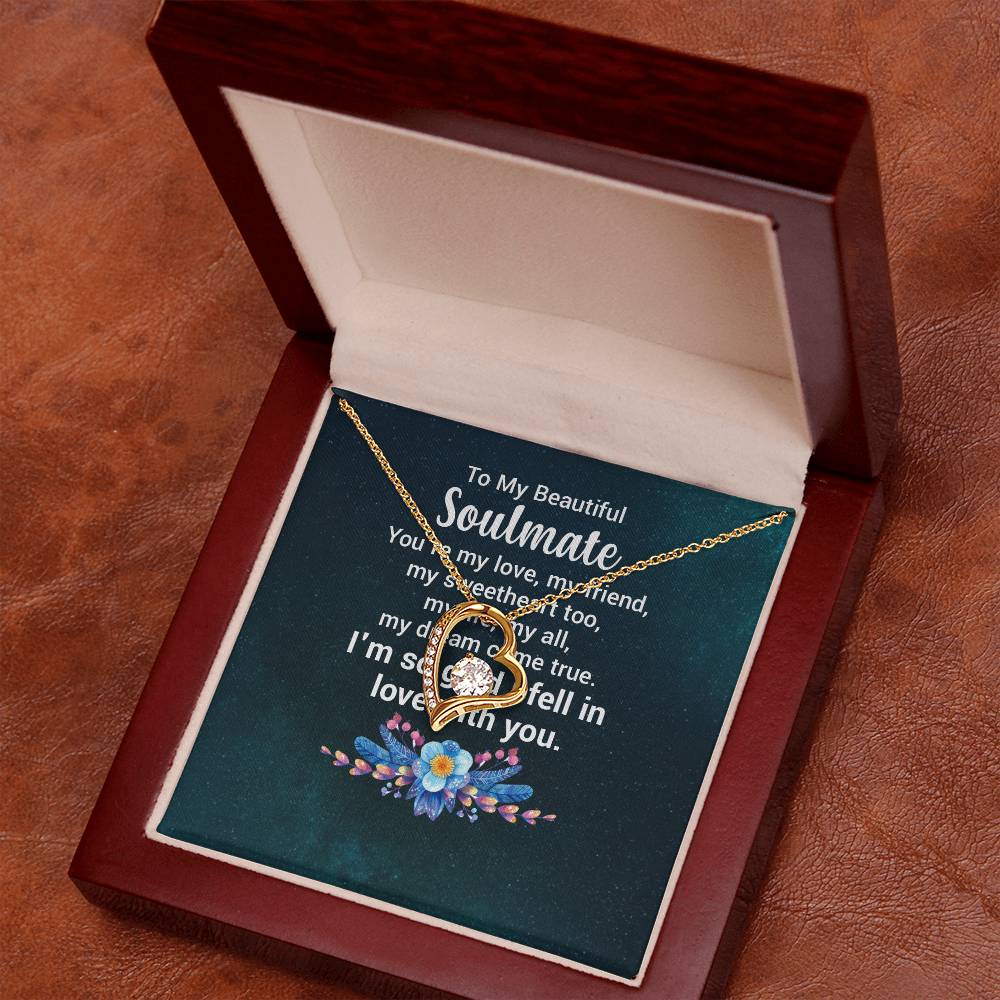 To My Beautiful Soulmate  - Forever Love Necklace
