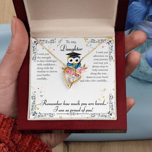To My Daughter. From Mom - I'm So Proud of You! Necklace