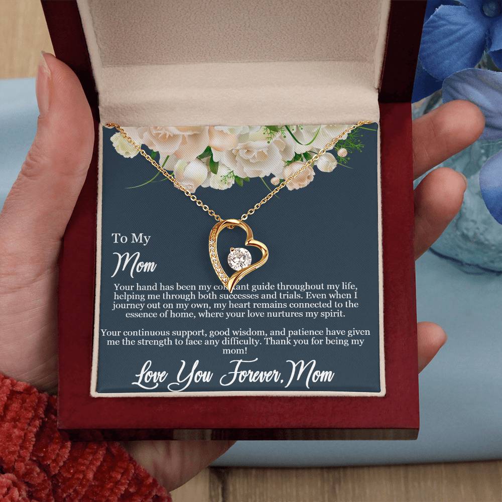 Daughter to Mom -Guiding Love Necklace: Heartfelt Mother's Day Card