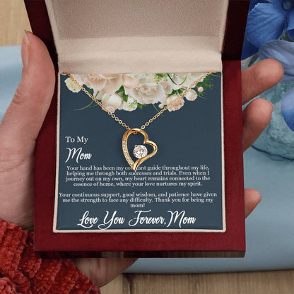 Daughter to Mom -Guiding Love Necklace: Heartfelt Mother's Day Card