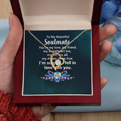 To My Beautiful Soulmate  - Forever Love Necklace