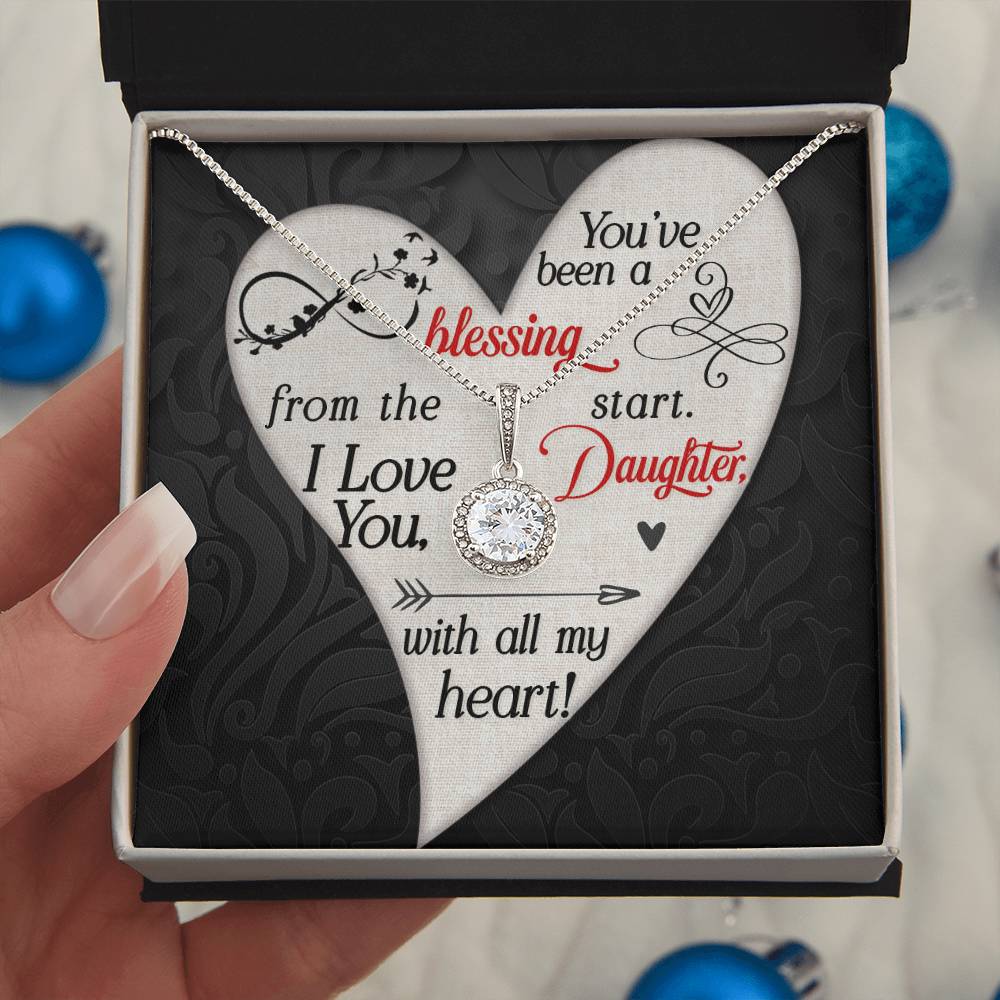 Daughter - You've Been a Blessing- Love Knot Necklace
