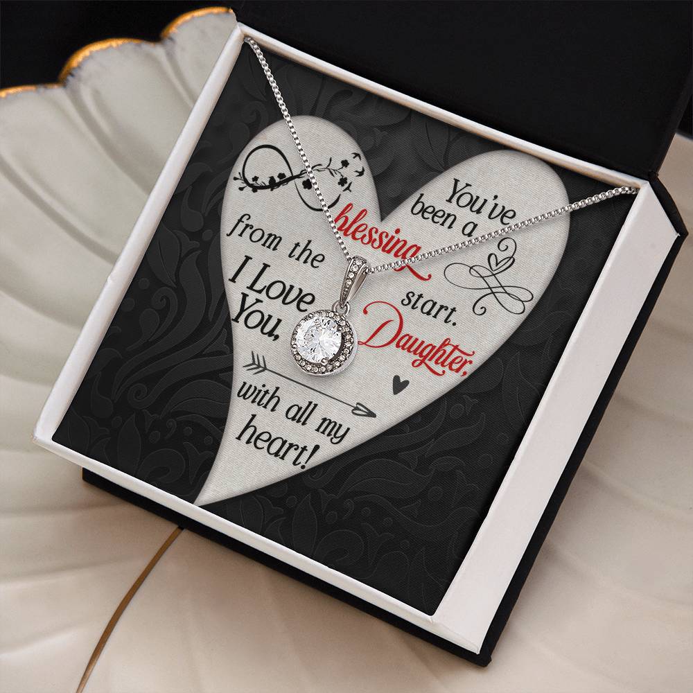 Daughter - You've Been a Blessing- Love Knot Necklace