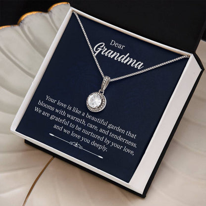 Dear Grandma - Your Love Is Like a Beautiful Garden - Eternal Hope Necklace