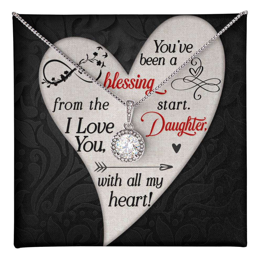 Daughter - You've Been a Blessing- Love Knot Necklace