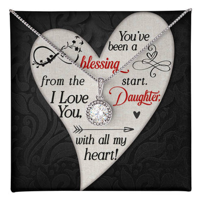 Daughter - You've Been a Blessing- Love Knot Necklace