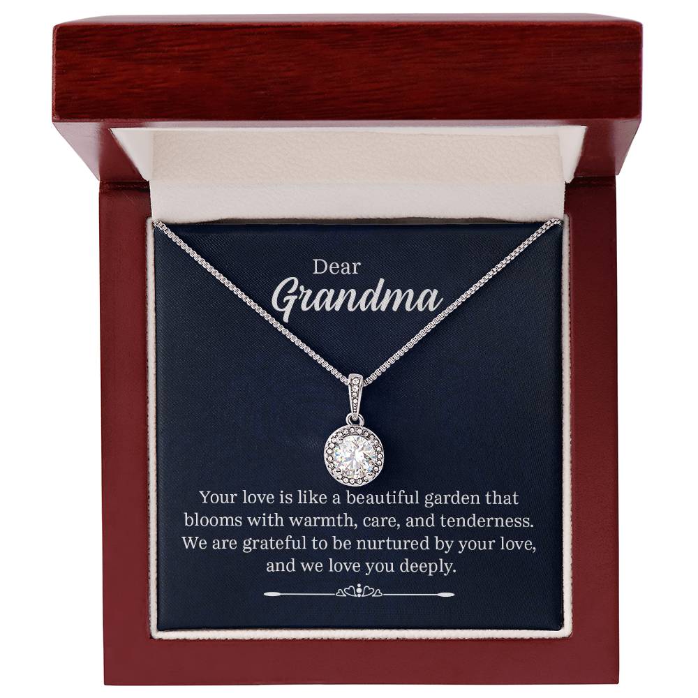 Dear Grandma - Your Love Is Like a Beautiful Garden - Eternal Hope Necklace