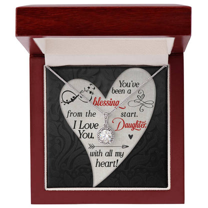Daughter - You've Been a Blessing- Love Knot Necklace