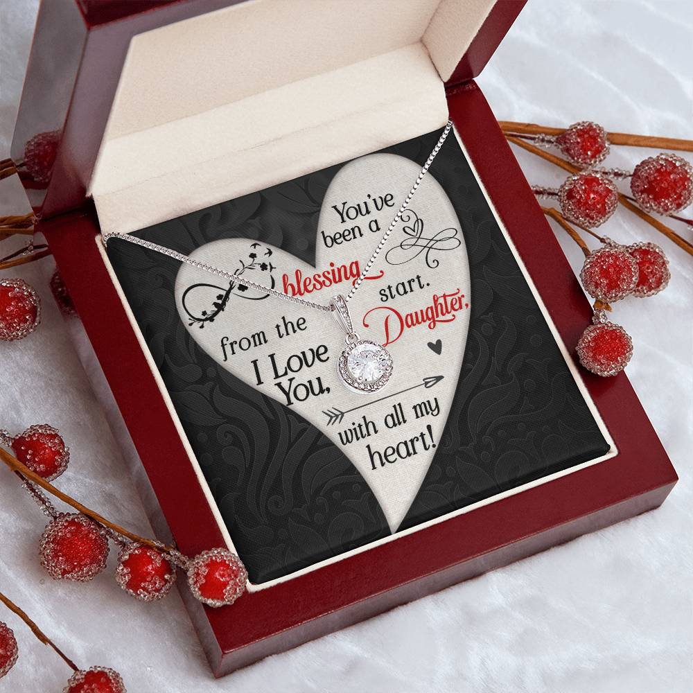 Daughter - You've Been a Blessing- Love Knot Necklace