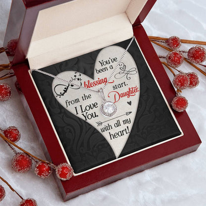 Daughter - You've Been a Blessing- Love Knot Necklace