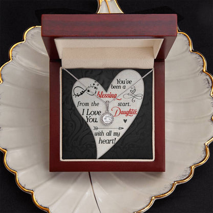 Daughter - You've Been a Blessing- Love Knot Necklace