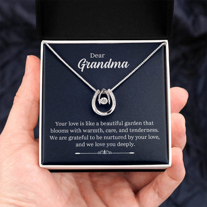 Dear Grandma: Your Love is Like a Beautiful Garden - Lucky Love Necklace