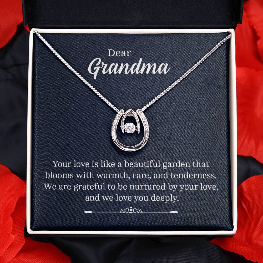 Dear Grandma: Your Love is Like a Beautiful Garden - Lucky Love Necklace
