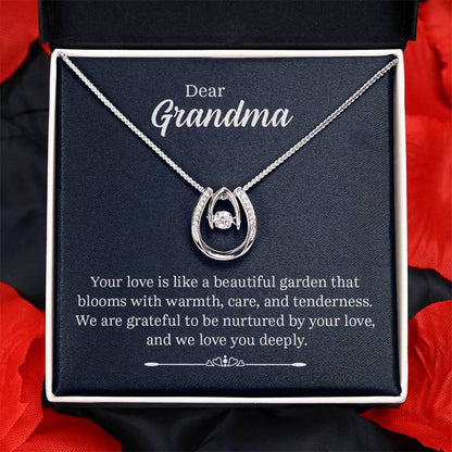 Dear Grandma: Your Love is Like a Beautiful Garden - Lucky Love Necklace