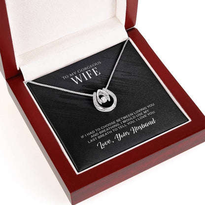 To My Gorgeous Wife - Lucky Love Necklace