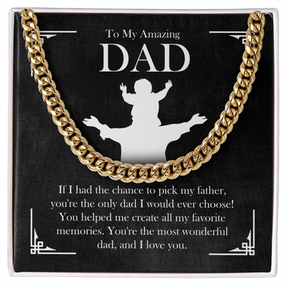 Amazing Dad Cuban Chain