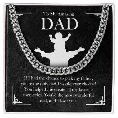 Amazing Dad Cuban Chain