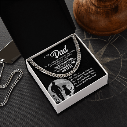 To My Dad You Are... Cuban Link Chain