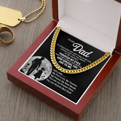 To My Dad You Are... Cuban Link Chain