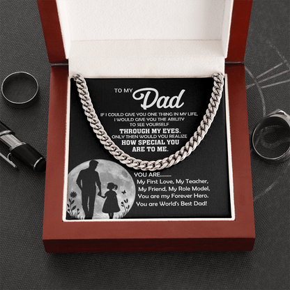 To My Dad You Are... Cuban Link Chain