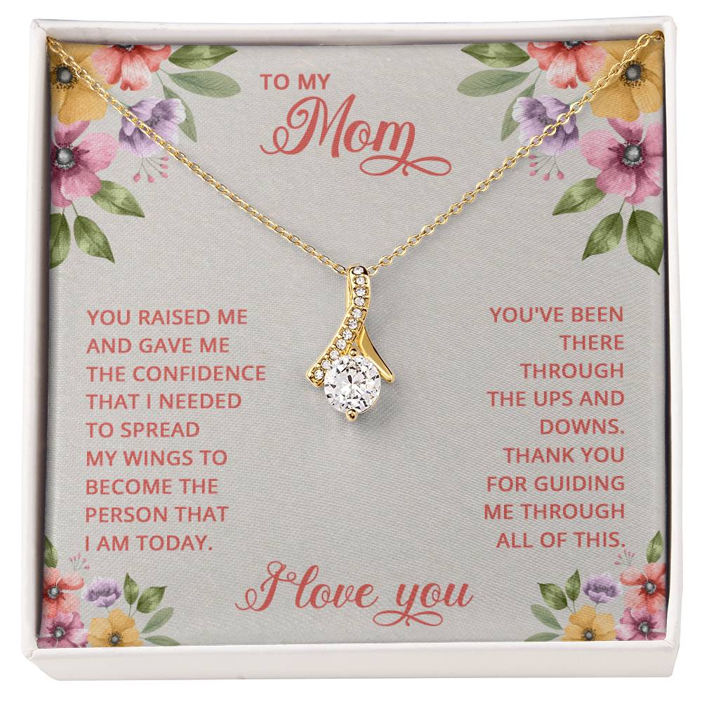 To My Mom - There's No Love Like a Love for a Mother - Alluring Beauty Necklace