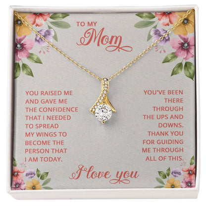 To My Mom - There's No Love Like a Love for a Mother - Alluring Beauty Necklace