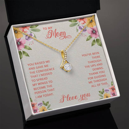 To My Mom - There's No Love Like a Love for a Mother - Alluring Beauty Necklace