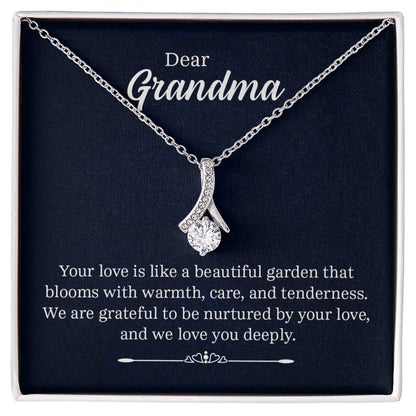 Dear Grandma - Your Love Is Like a Beautiful Garden - Alluring Beauty Necklace