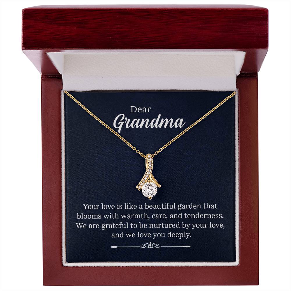 Dear Grandma - Your Love Is Like a Beautiful Garden - Alluring Beauty Necklace