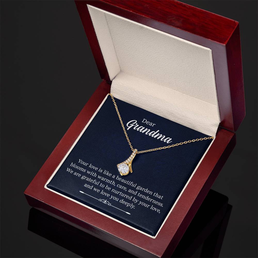 Dear Grandma - Your Love Is Like a Beautiful Garden - Alluring Beauty Necklace
