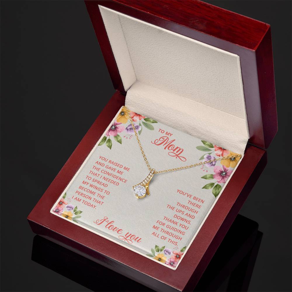 To My Mom - There's No Love Like a Love for a Mother - Alluring Beauty Necklace