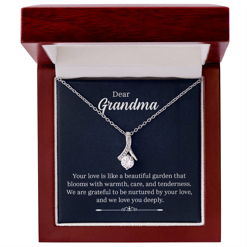Dear Grandma - Your Love Is Like a Beautiful Garden - Alluring Beauty Necklace
