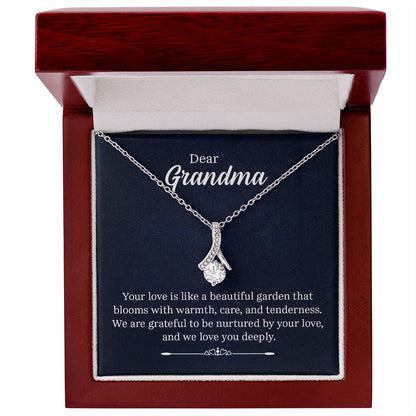 Dear Grandma - Your Love Is Like a Beautiful Garden - Alluring Beauty Necklace