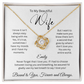 Gorgeous Knot Necklace Pendant with Premium Crystals - Gift for Her