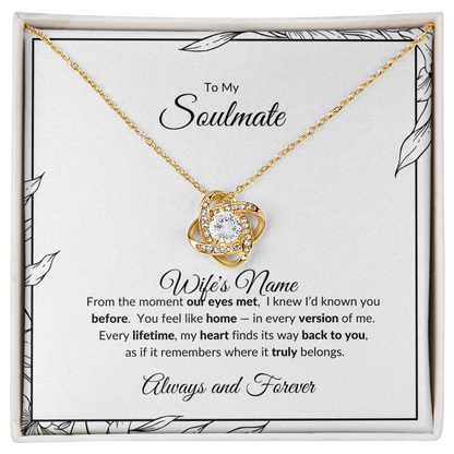 To My Soulmate: The Moment Our Eyes Met