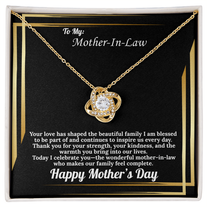 To Mother-In-Law Love Knot Mother's Day Gift