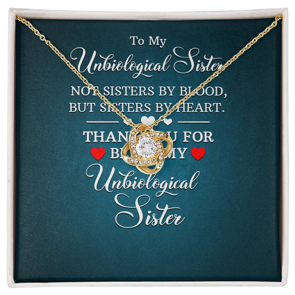 UnBiological Sister - Sisters By Heart - Love Knot Necklace