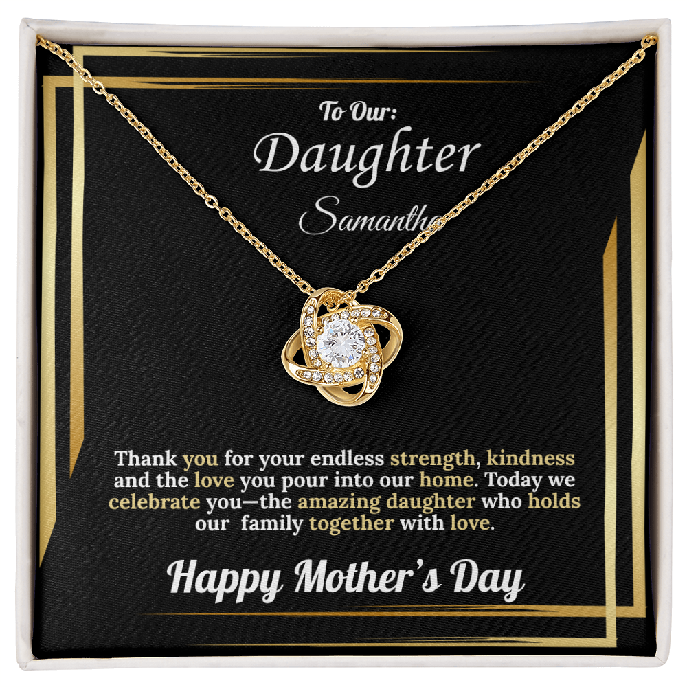 To Our Daughter: Thank You for Your Endless Strength