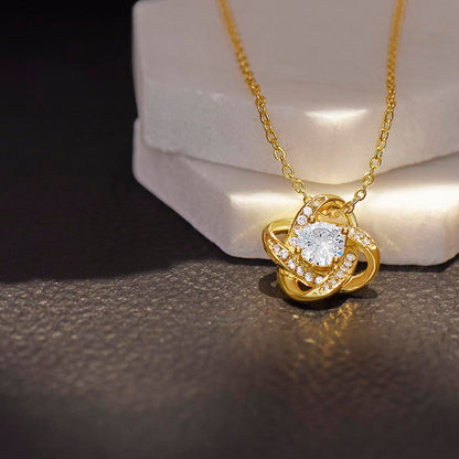 Compassionate Love Pendant: Mama's Wisdom - Happy Mother's Day - Love Knot Necklace