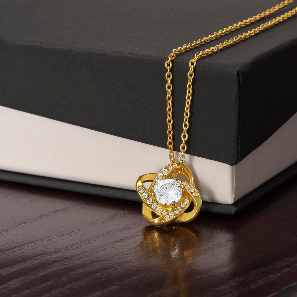 To My Daughter From Dad - My Love for You Is Eternal - Love Knot Necklace
